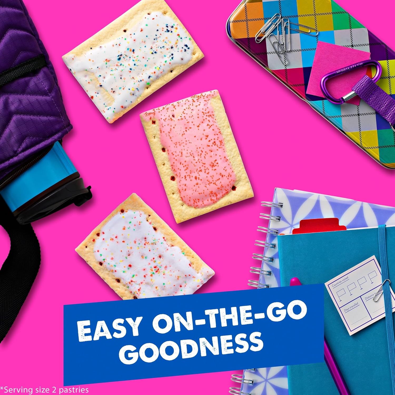 Pop-Tarts Toaster Pastries, Nostalgic 90s Snack Gift Box, Frosted Variety Pack, 20.3oz (12 Count)