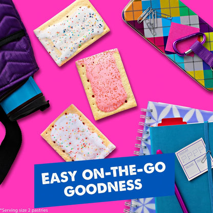 Pop-Tarts Toaster Pastries, Nostalgic 90s Snack Gift Box, Frosted Variety Pack, 20.3oz (12 Count)