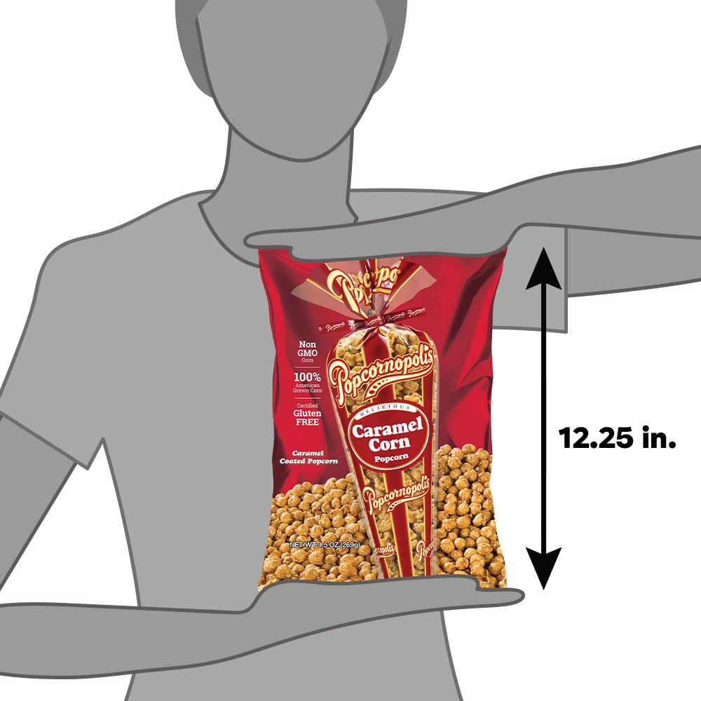 Popcornopolis Caramel Popcorn – High-End Gift-Worthy Gourmet Popcorn for Discerning Palates and Special Occasions