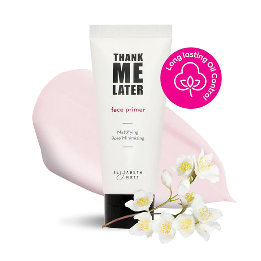 pore-smoothing and shine-controlling soft-matte finish compatible with powder, liquid, or cream foundations