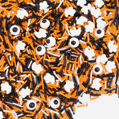 Portable Sprinkle and Edible Eyes Jar for Picnic and Camping Treat Tables