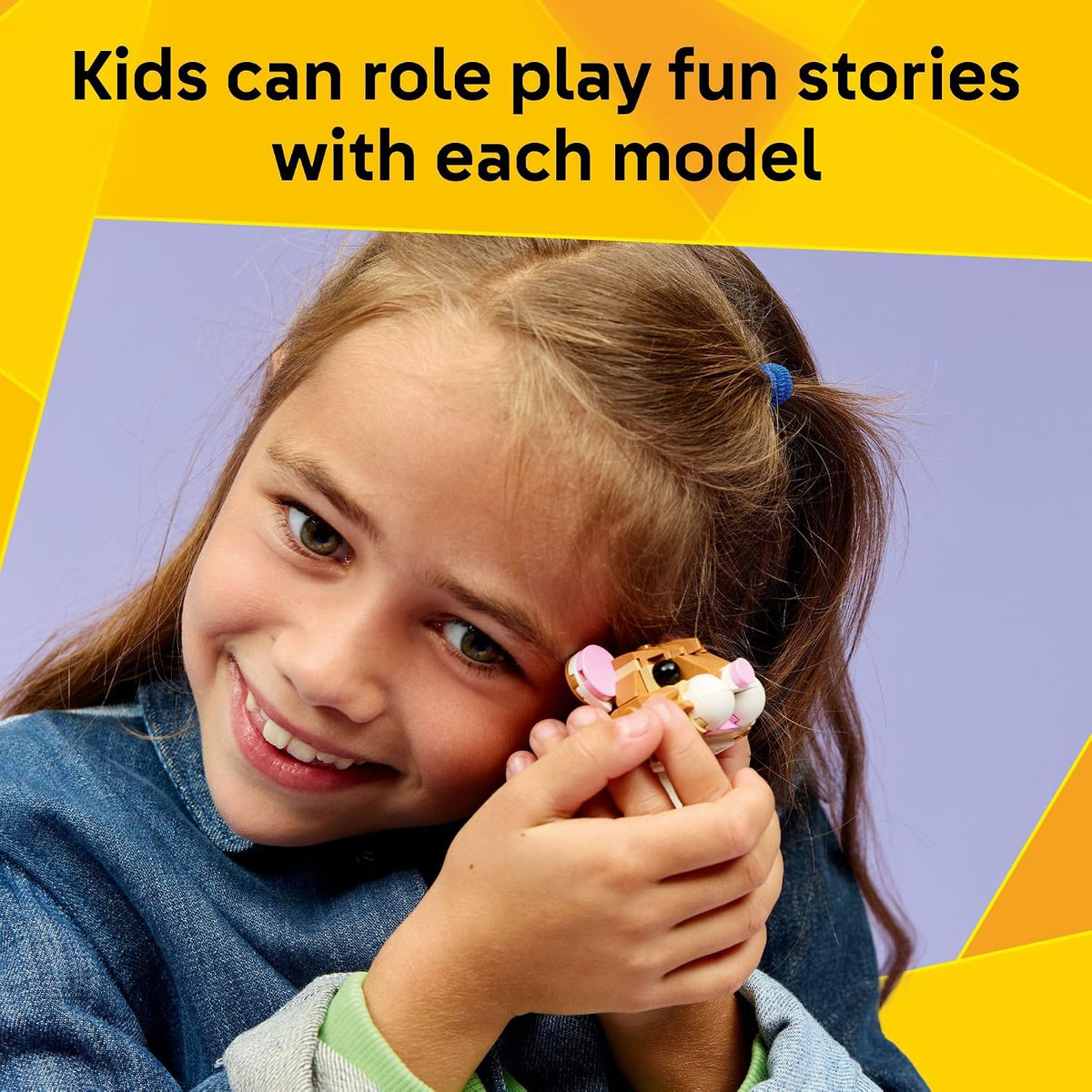 posable head, front legs, and wings for active play and display posing