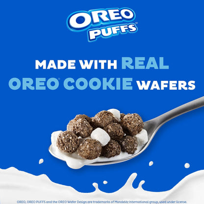 Post Oreo Puff Cereal – Late-Night Study Snack for Dorm Desk and Home Office Fuel, 10 oz Box