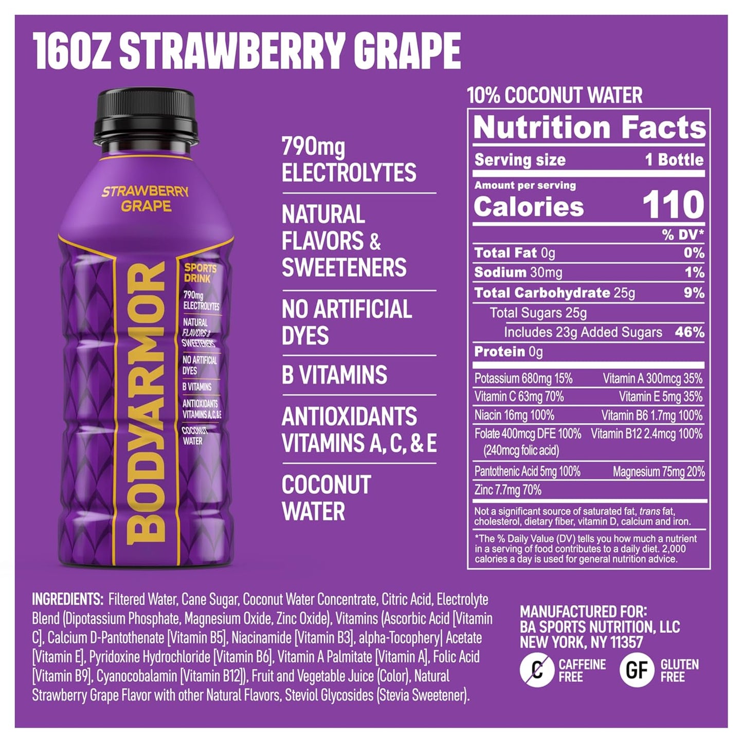 potassium, magnesium, and zinc electrolyte blend