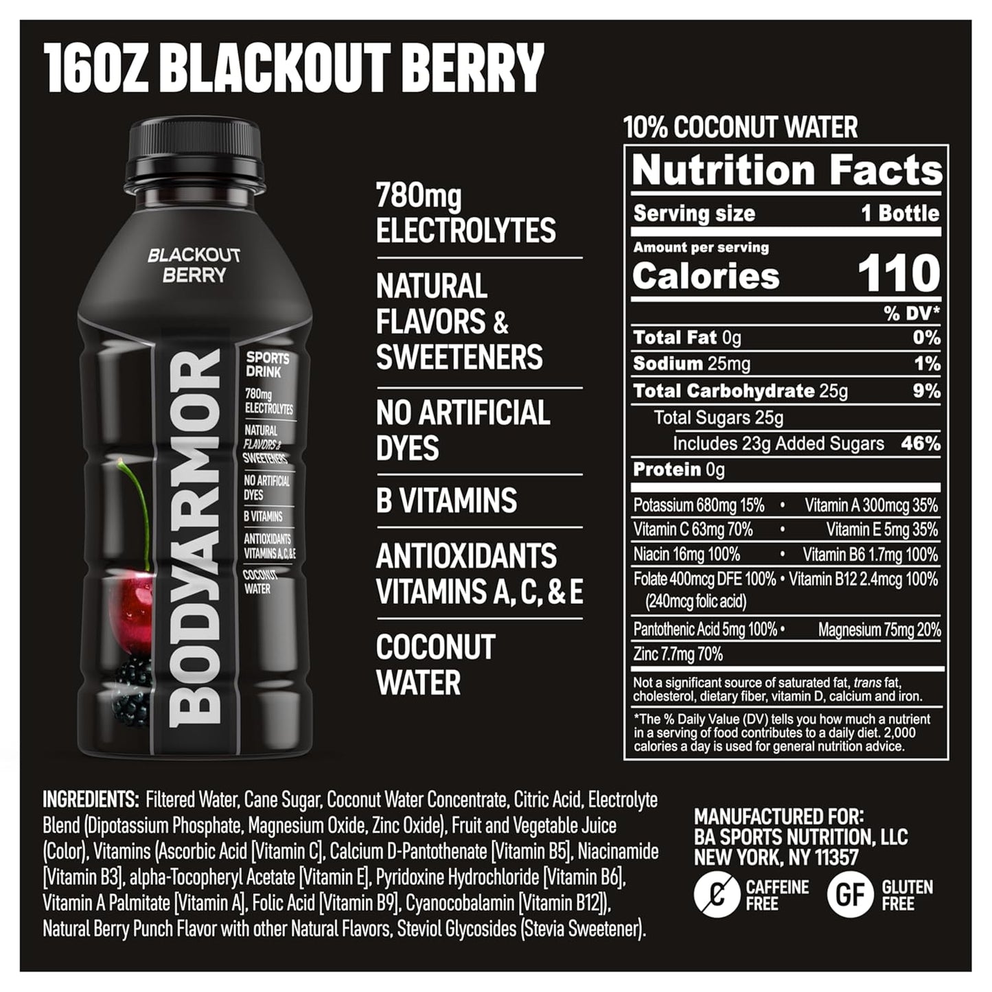 potassium, magnesium, and zinc electrolyte blend