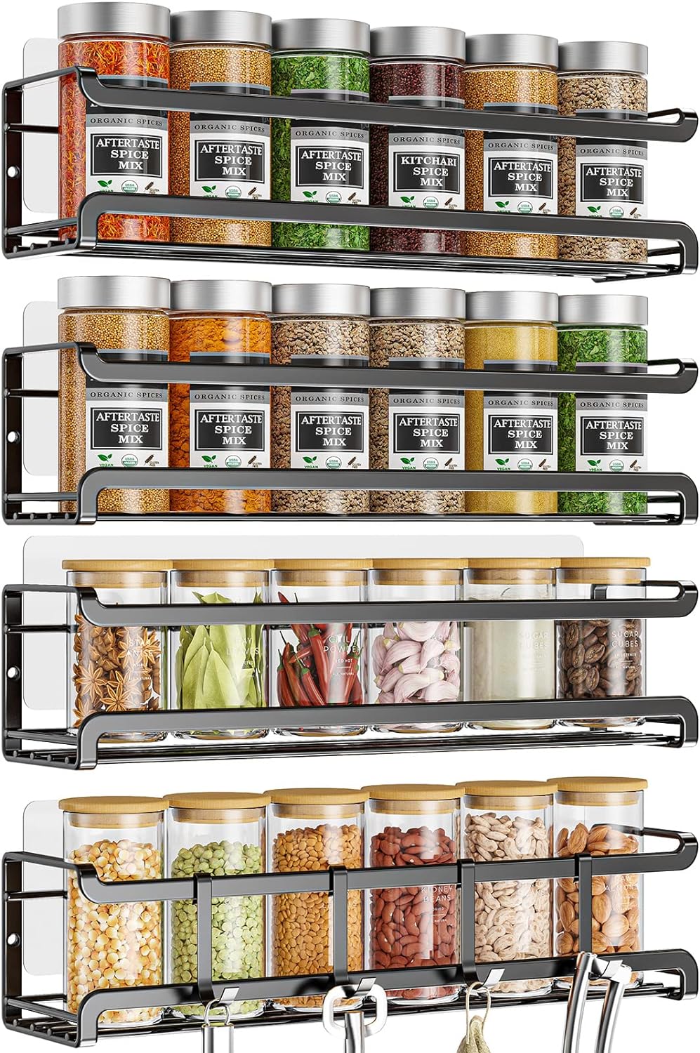 powder-coated metal construction that resists bending, warping, and humid-kitchen rust