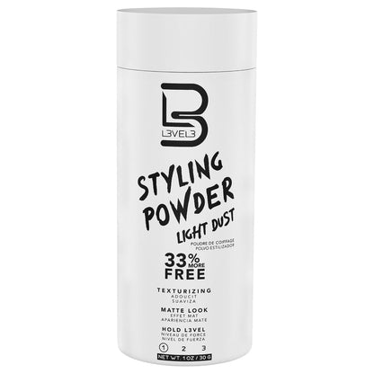 powder form (1 oz / 30 g) that is sprinkled and spread through hair