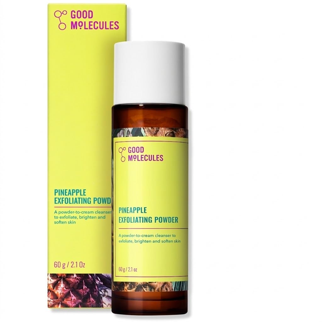 powder-to-foam formula activated with water for adjustable exfoliation strength