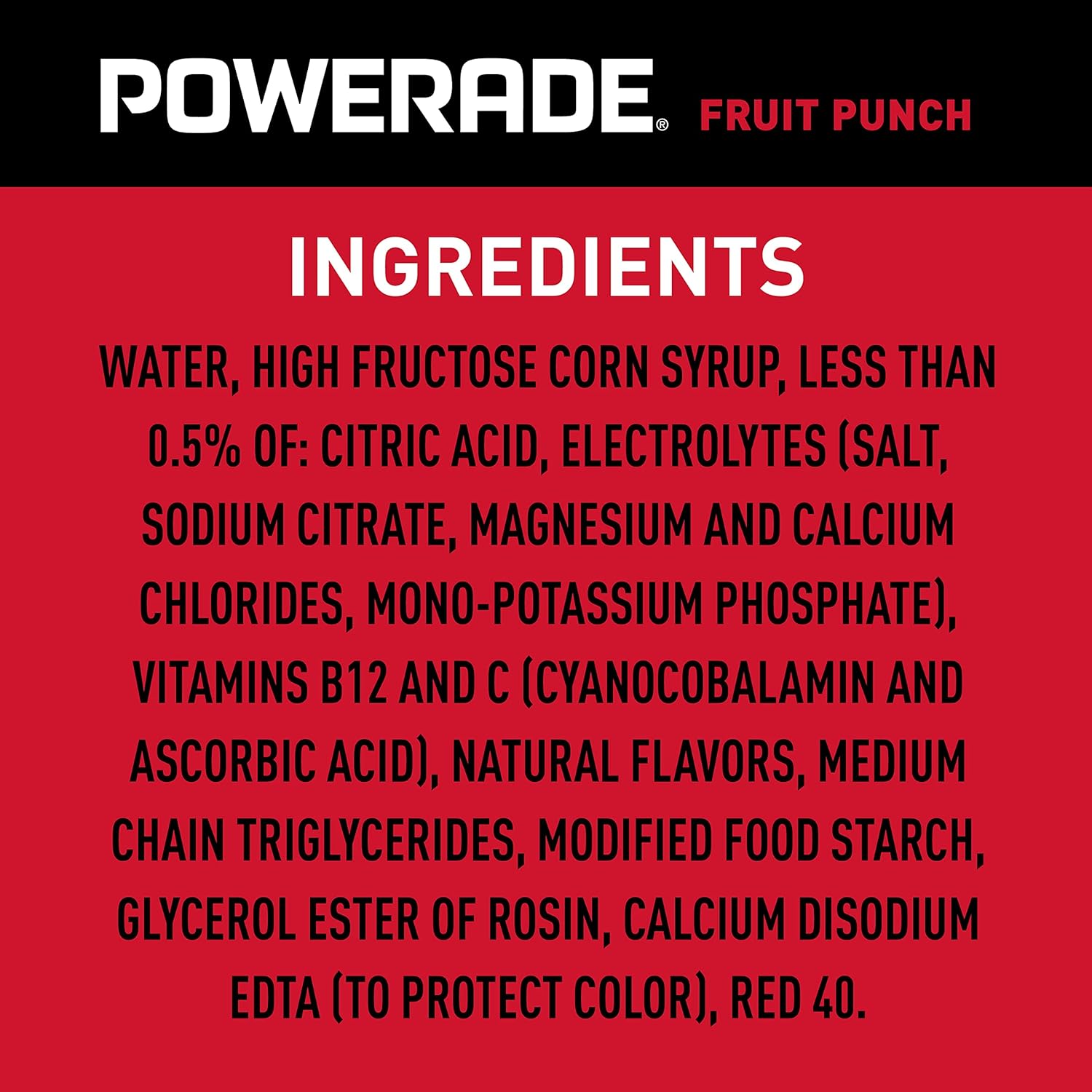 Powerade Fruit Punch – Office Desk Hydration for Long Workdays and Study Sessions, 20oz 8 Pack