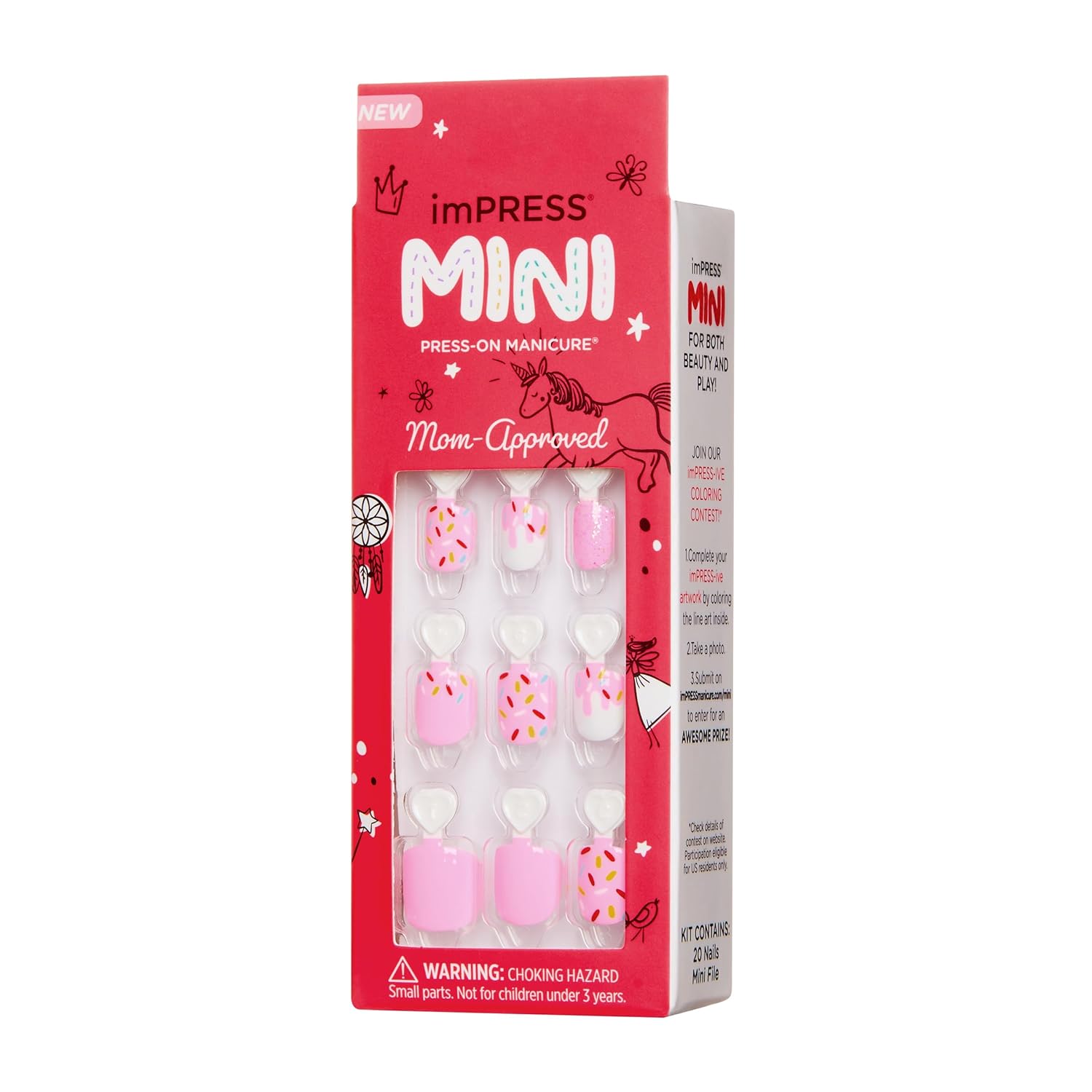 pre-applied adhesive backing requiring zero glue or salon tools