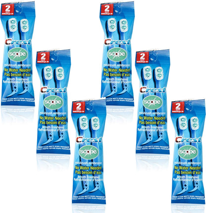 pre-applied freshening bead that releases long-lasting mint liquid without water