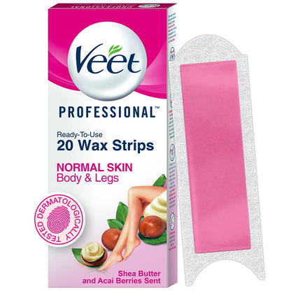 pre-coated ready-to-use wax strips requiring no heating