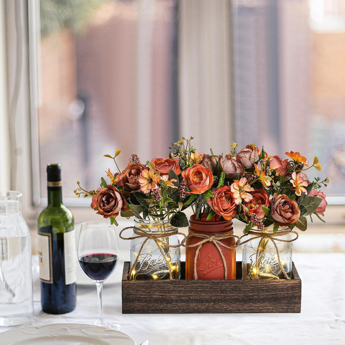 pre-included artificial flowers made of environmentally friendly plastic
