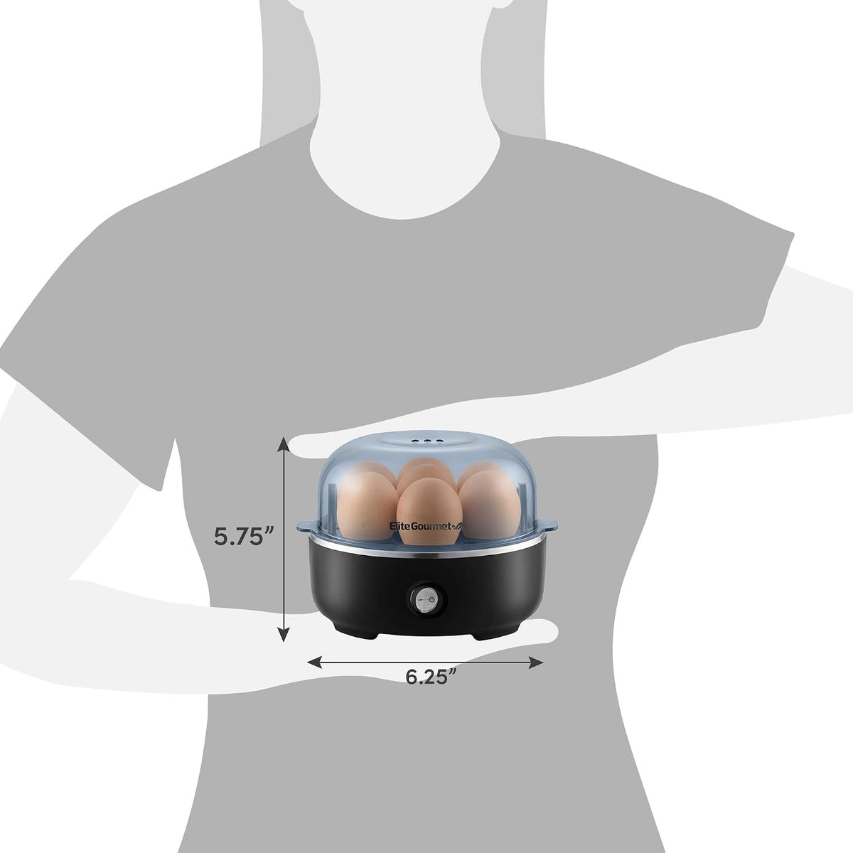 pre-marked measuring cup with built-in piercing pin for precise water measurement and shell piercing