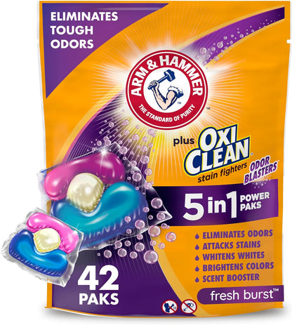 pre-measured single-dose power pak format with no pouring or measuring