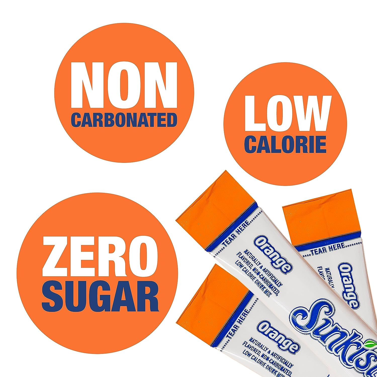 pre-portioned single-serve powder sticks designed to mix into 16.9–20 oz of water