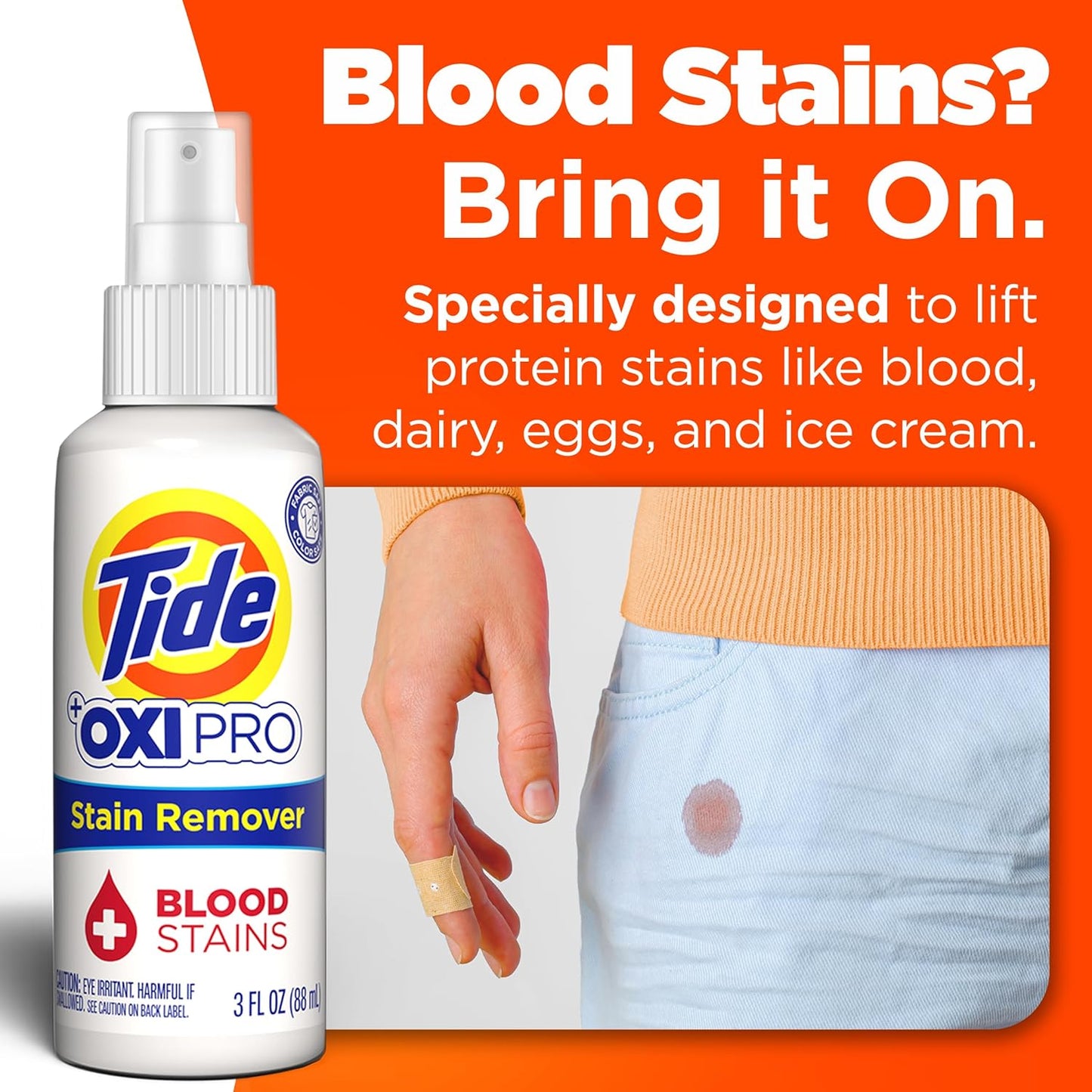 pre-treat spray applicator for direct, targeted stain application