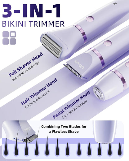 precision ceramic blades designed to prevent pulling and skin irritation