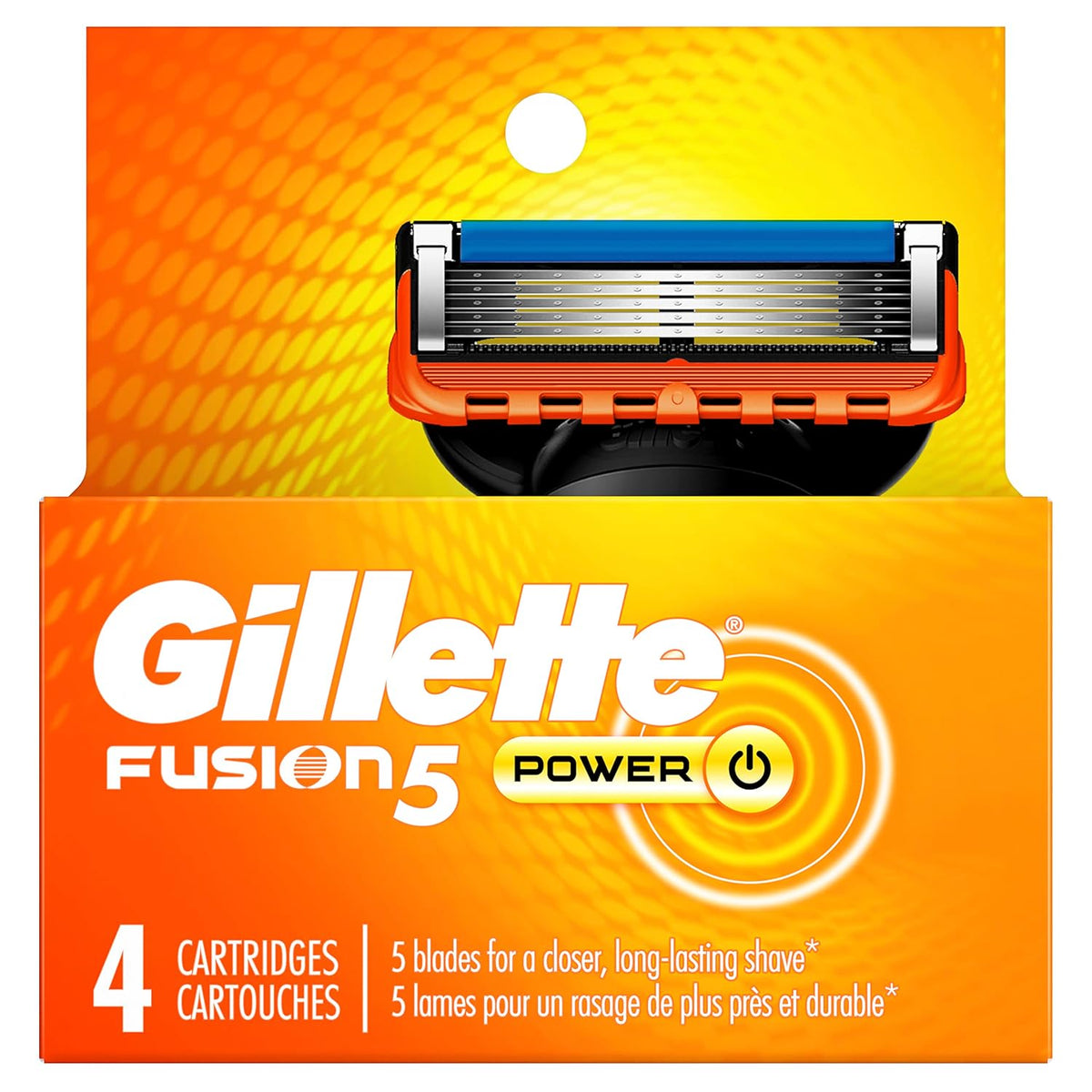 precision trimmer blade on the rear of the cartridge for edges and detail work