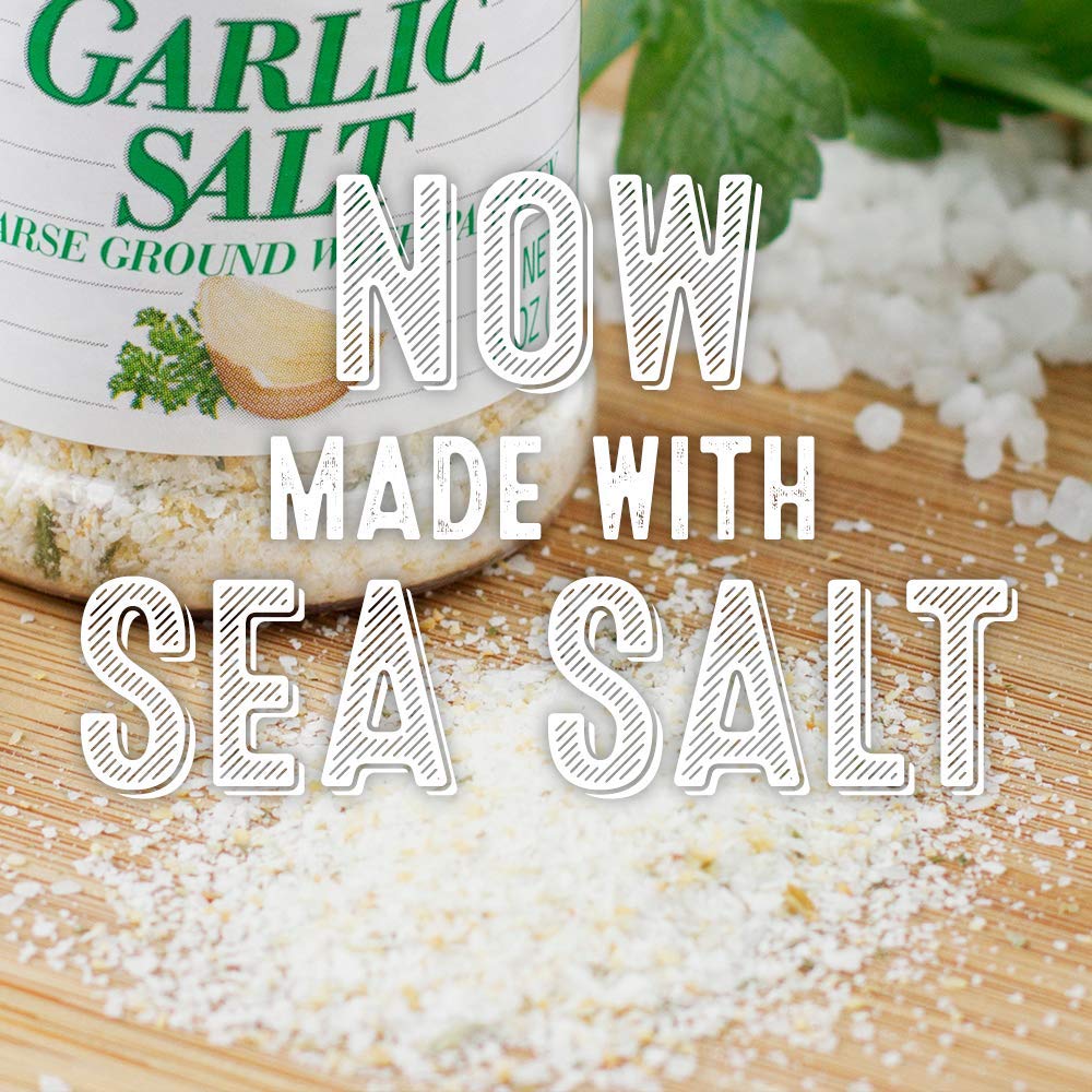 premium blend of sea salt, garlic, salt, parsley, sugar, and natural carrot color