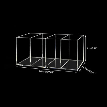 premium transparent acrylic construction with polished, clearly visible edges
