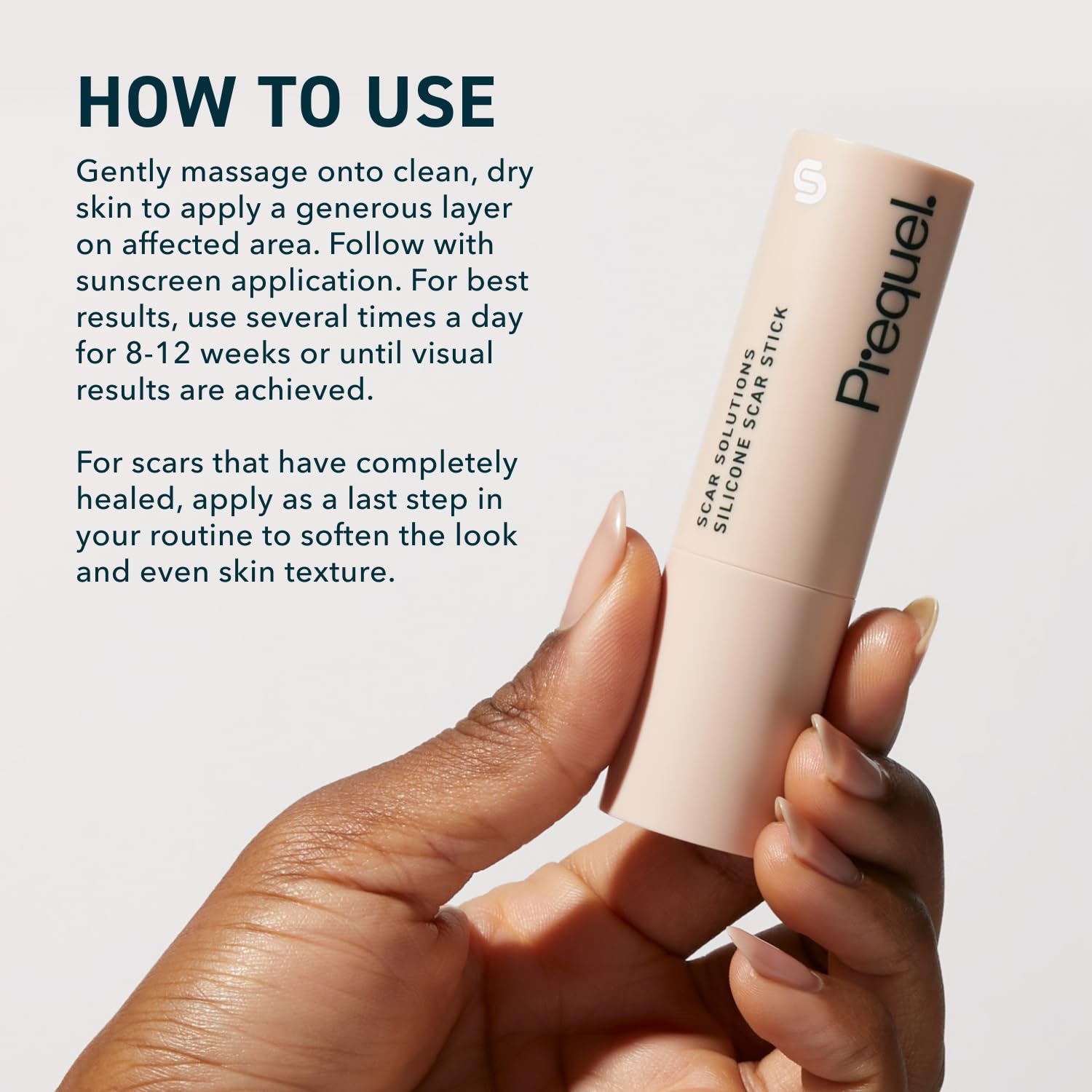 Prequel Skin 60% Silicone Scar Stick – Mindful Self-Care Staple for Stretch Marks and Healing Skin, Vanity Ready