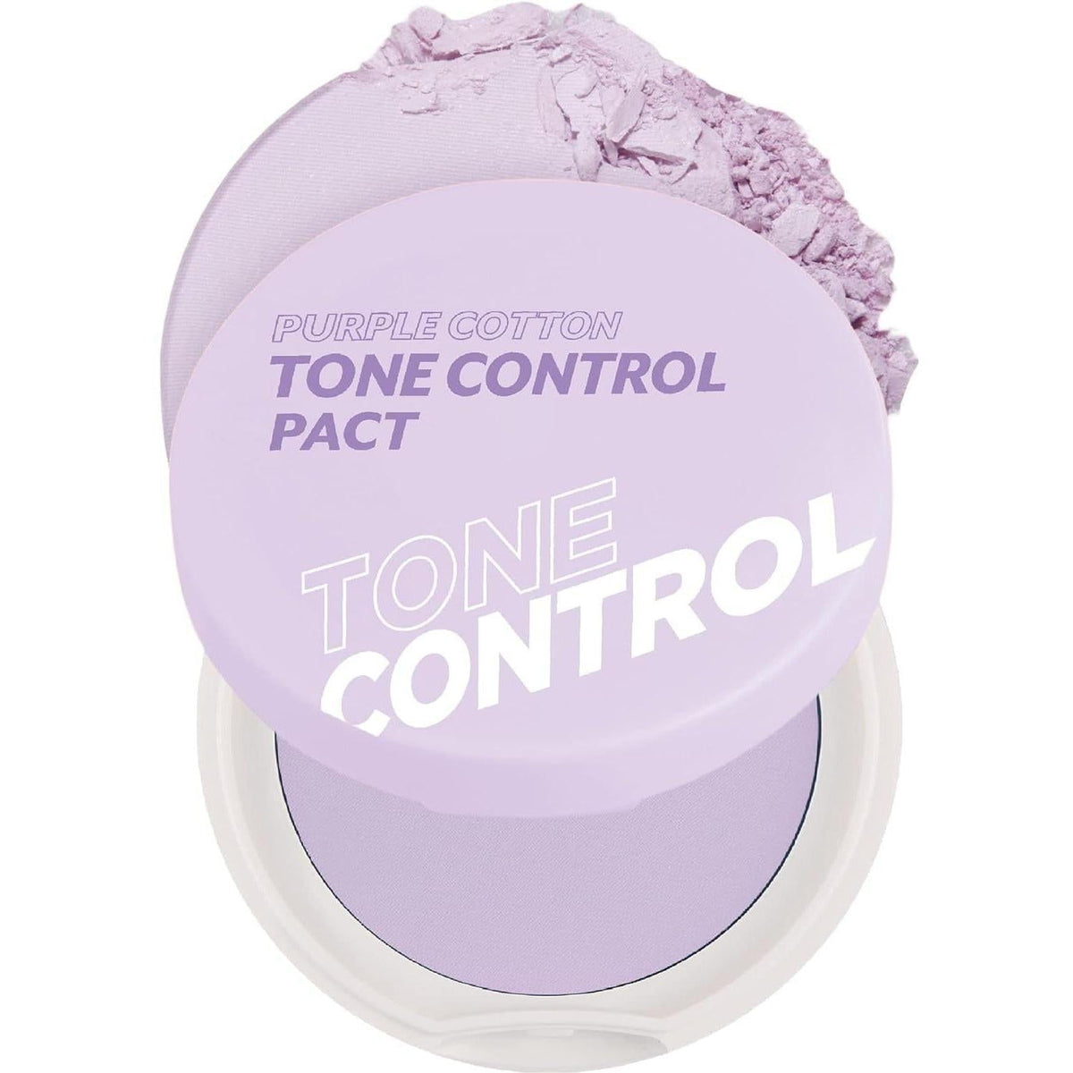 pressed powder compact in five shade variants: pink tone-up, oil-cut, purple cotton tone control, skin fit tone-up, and skin pillow setting
