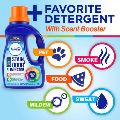 pretreat soak method for hard-to-remove odors using hot water