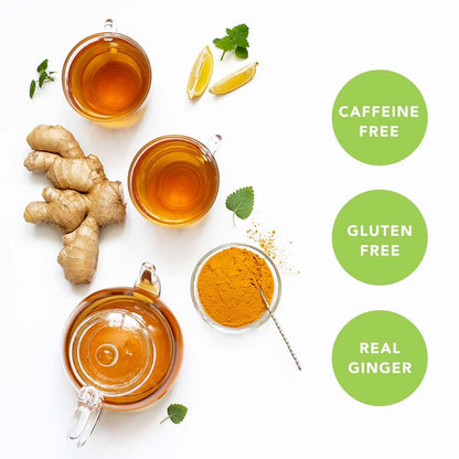 Prince of Peace Instant Ginger Honey Crystals with Turmeric – Clean-Label Instant Tea for Uncluttered Kitchens