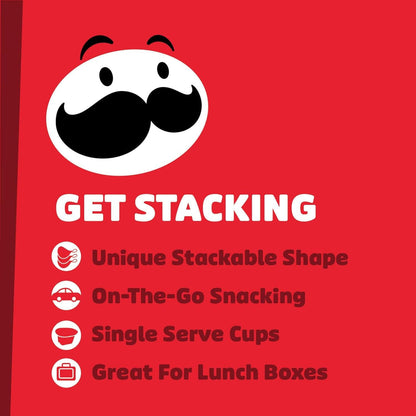 Pringles Potato Crisps Chips, Mini Snack Cups, Pre-Portioned Kids Snacks for Lunchbox, Playdates, and Road Trips