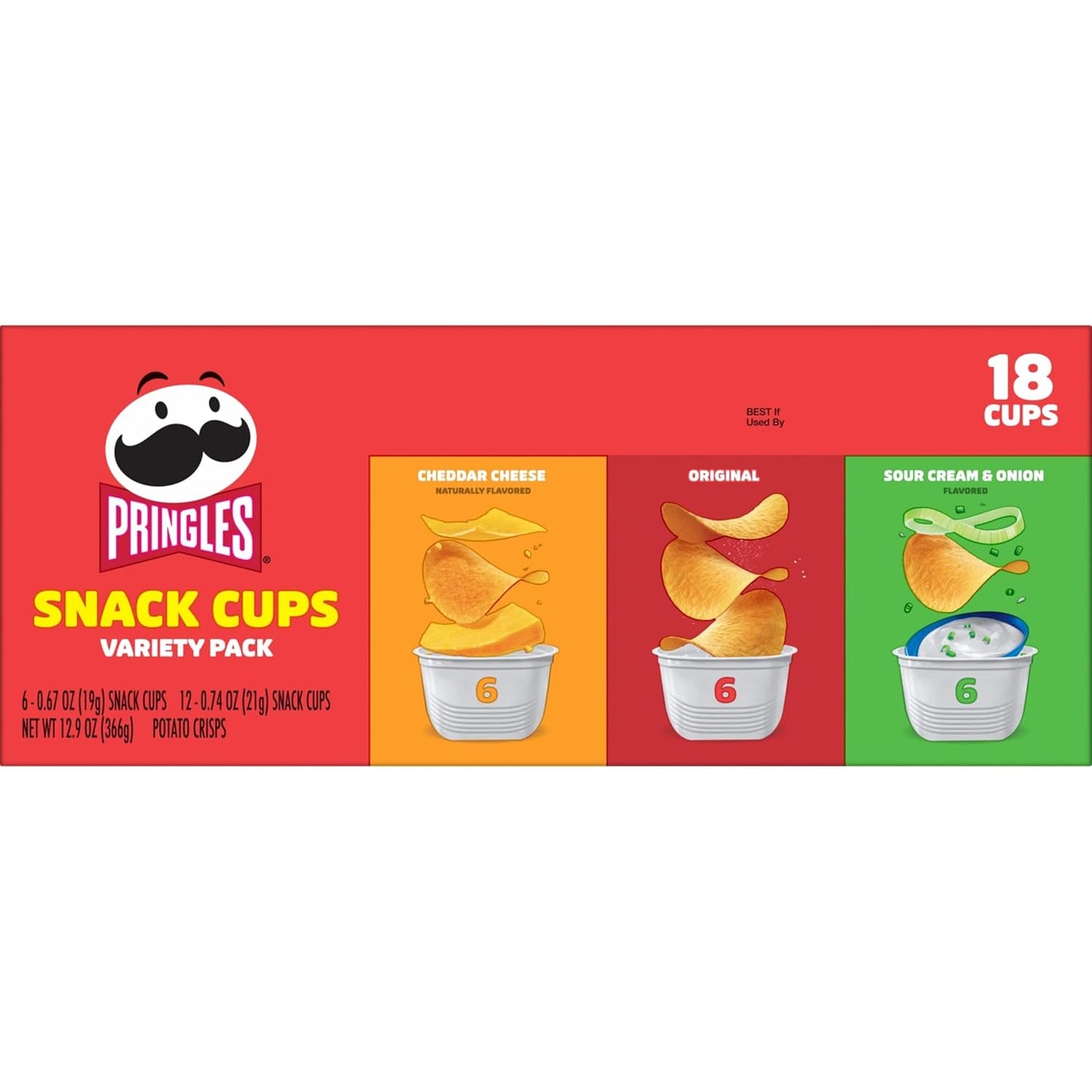 Pringles Single-Serve Chips Cups – Pantry-Friendly Snacks for Home Office and Dorm Room Fuel