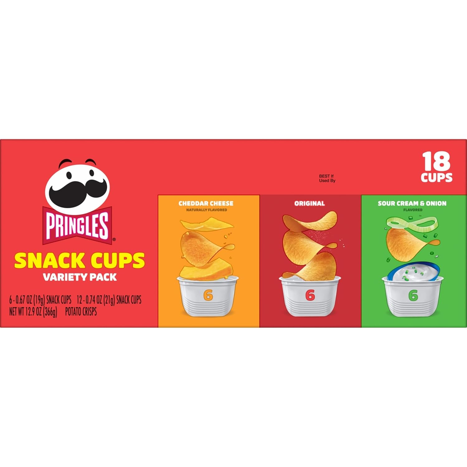Pringles Single-Serve Chips Cups – Pantry-Friendly Snacks for Home Office and Dorm Room Fuel