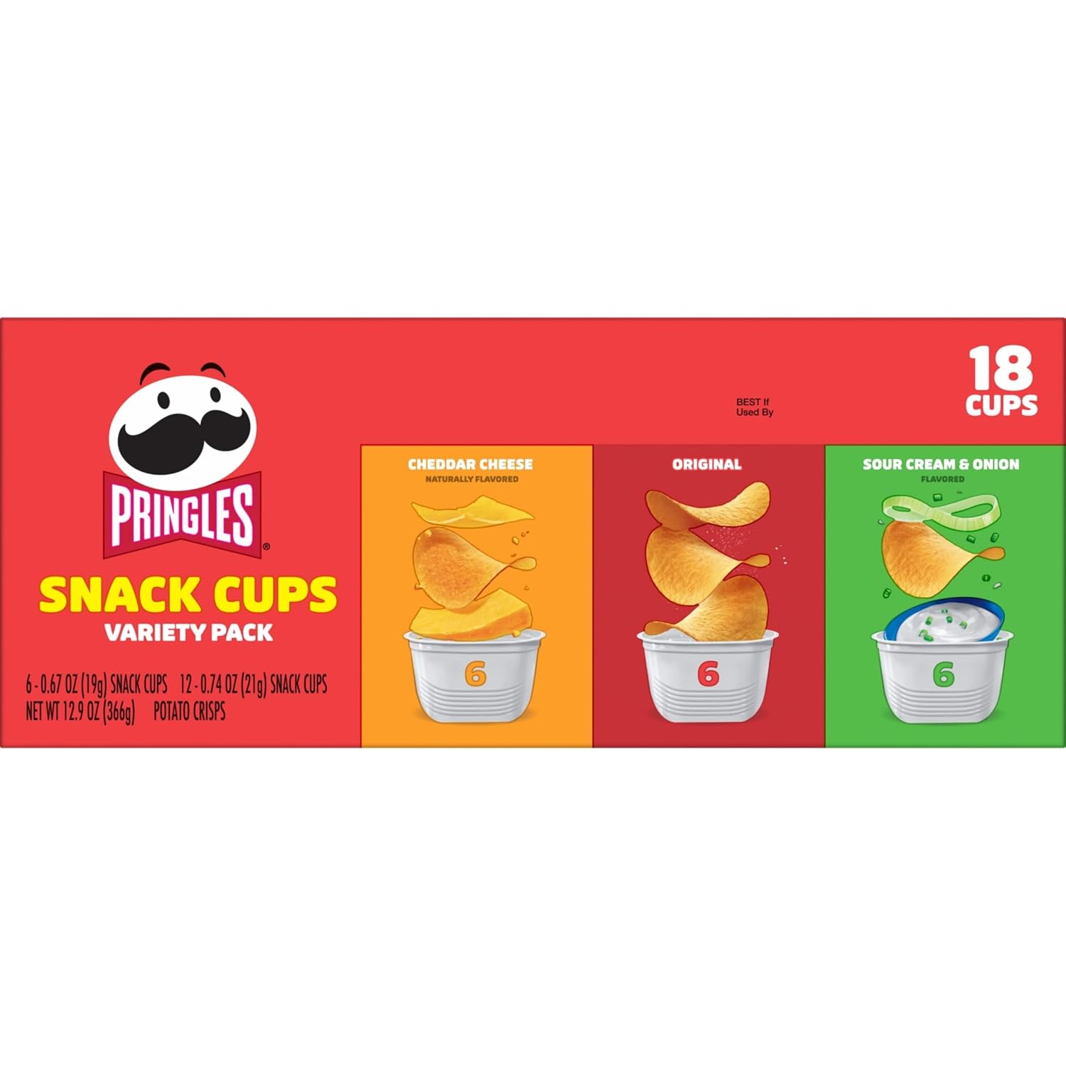 Pringles Single-Serve Chips Cups – Pantry-Friendly Snacks for Home Office and Dorm Room Fuel