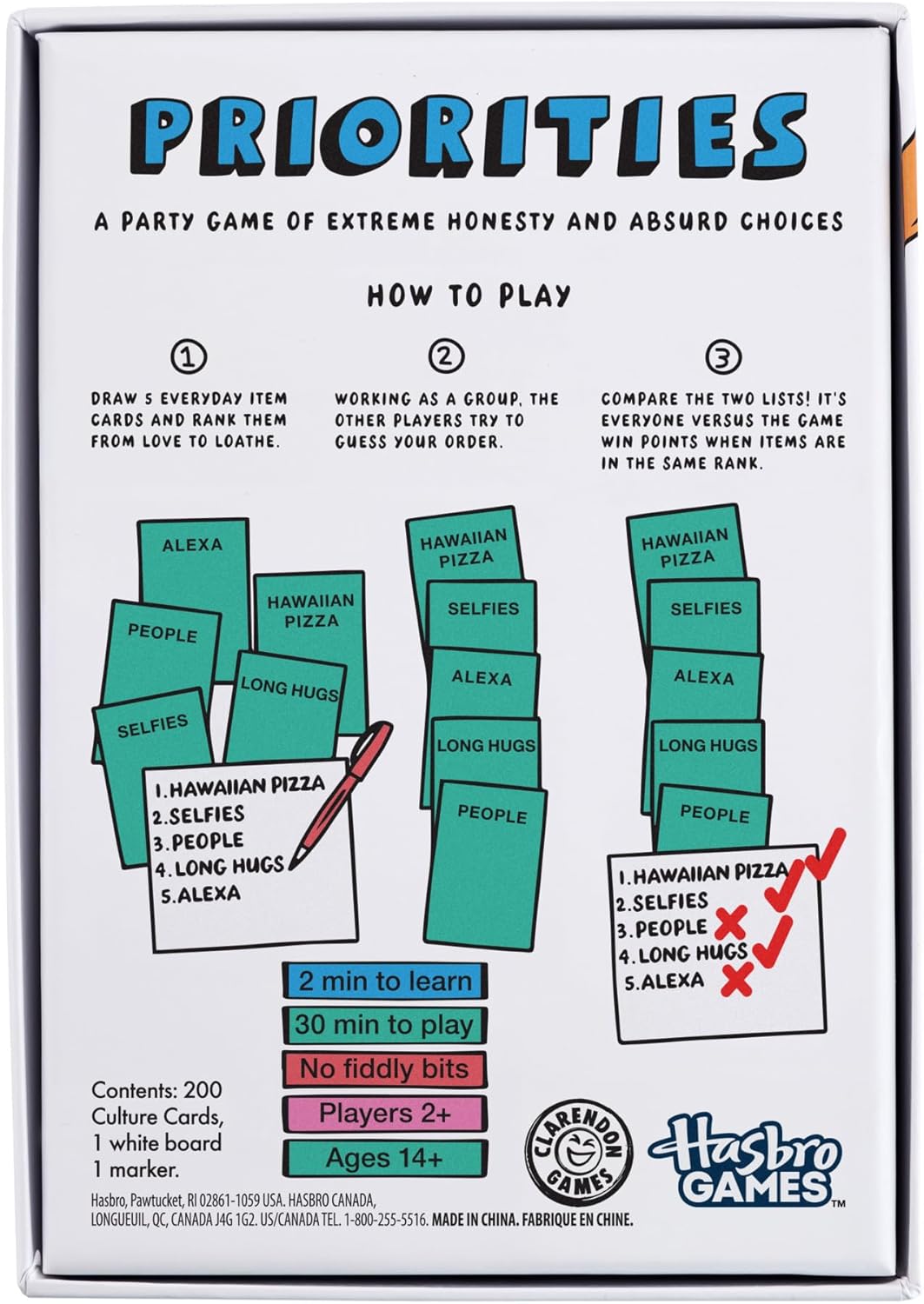 Priorities Game by Hasbro Games – Thoughtful Birthday Gift for Her, Hilarious Party Card Game for Adults and Teens