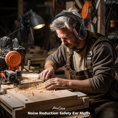 ProCase SNR 33dB Noise Cancelling Headphones – ANSI Certified Hearing Safety for Range, Hunting, and Industrial Work