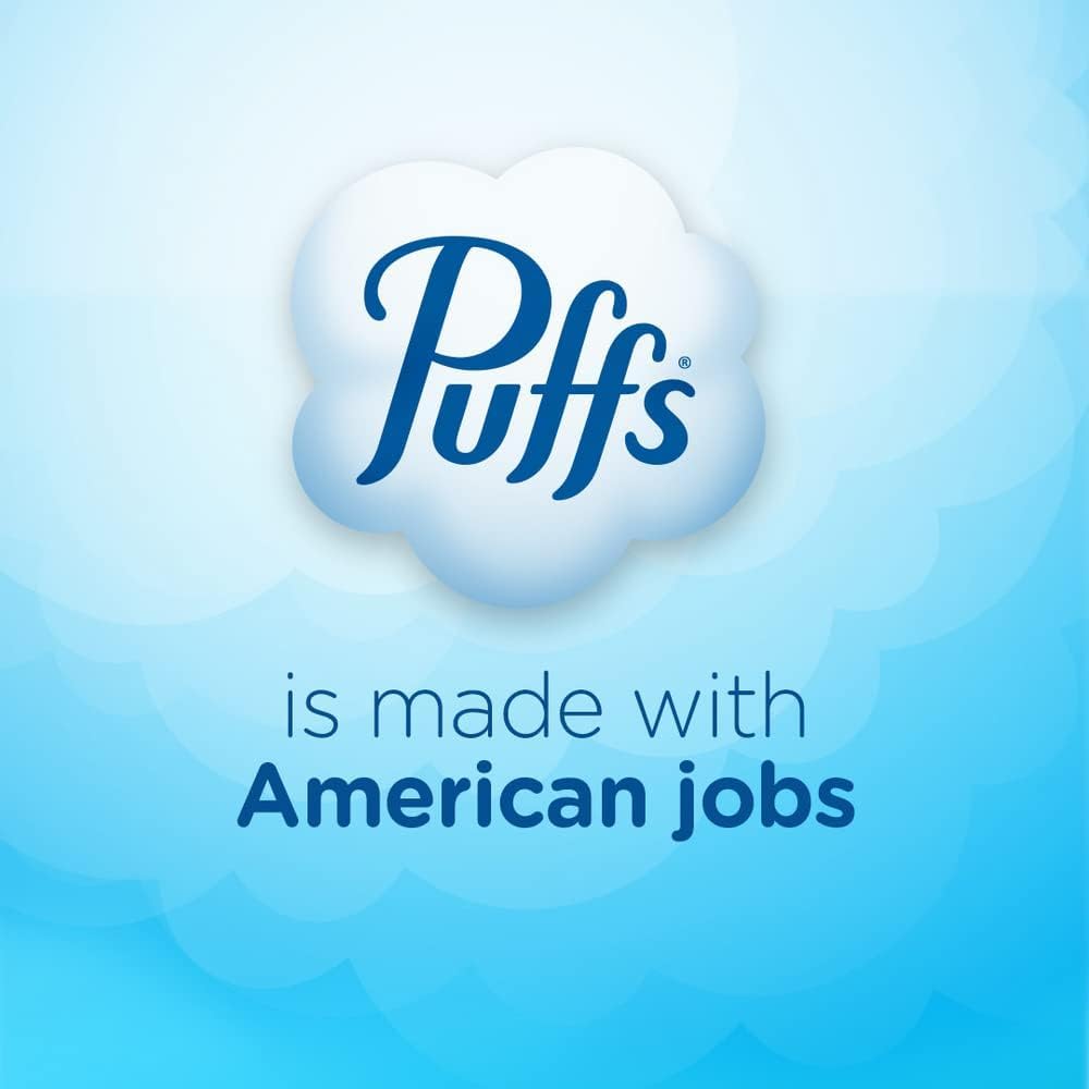 Puffs Plus Lotion Facial Tissues for Playroom and Family Living Room, Allergy and Runny Nose Relief