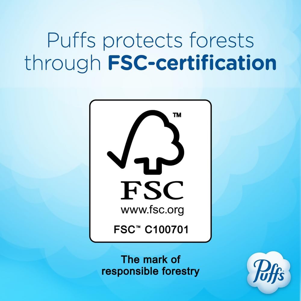 Puffs Plus Lotion Facial Tissues for Playroom and Family Living Room, Allergy and Runny Nose Relief