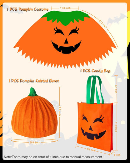pumpkin-themed poncho silhouette