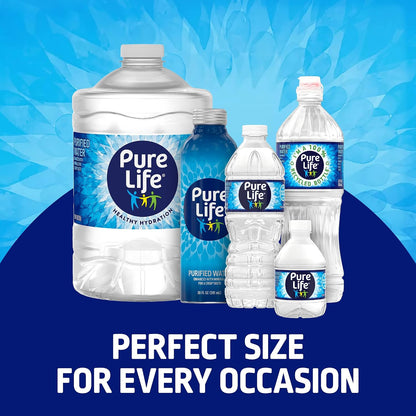 Pure Life Bottled Water 15 Pack - Durable Travel Water for Picnics and Outdoor Adventures