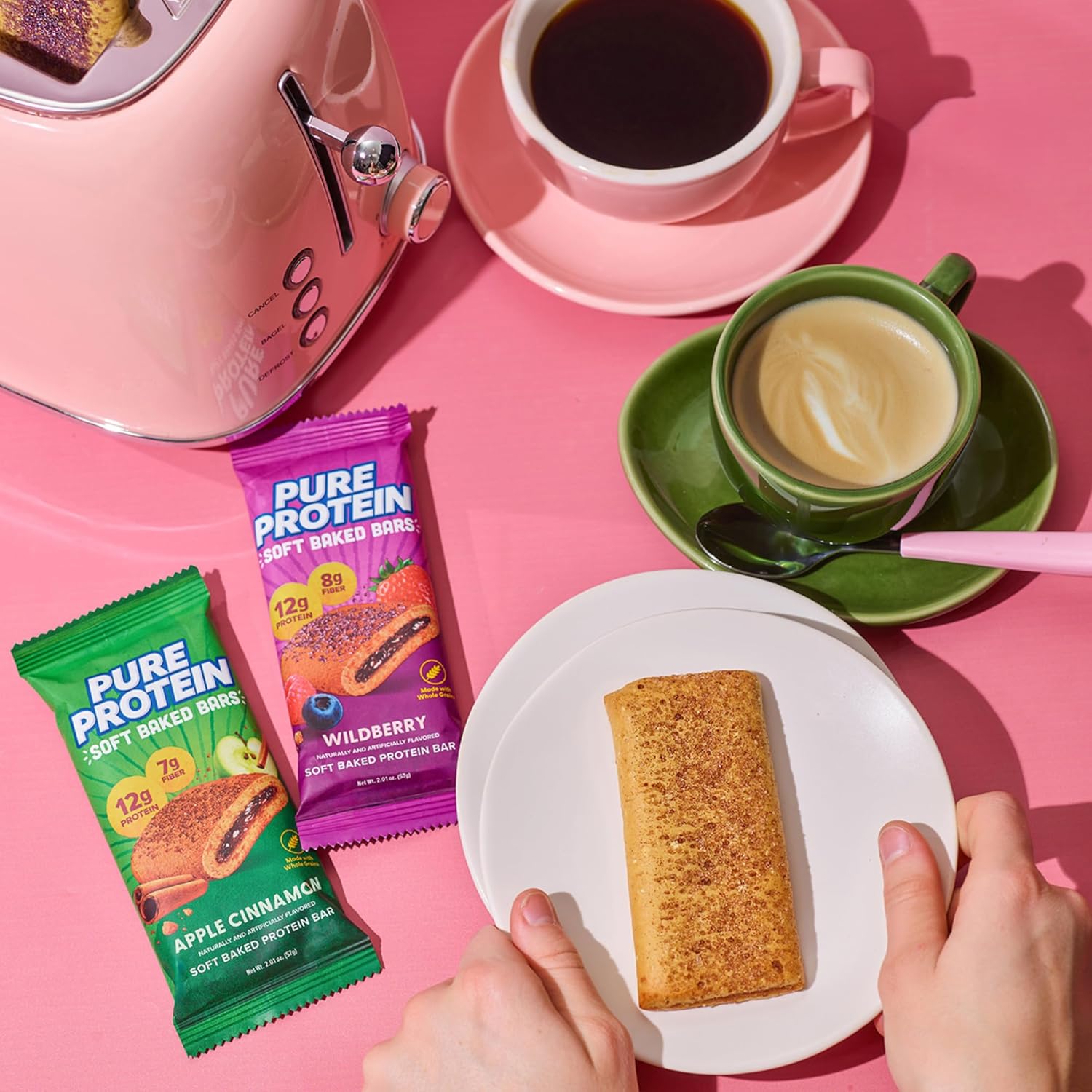 Pure Protein Wildberry Soft Baked Bars – Office Desk Snack for Busy Workdays, 12g Protein to Beat the 3pm Slump