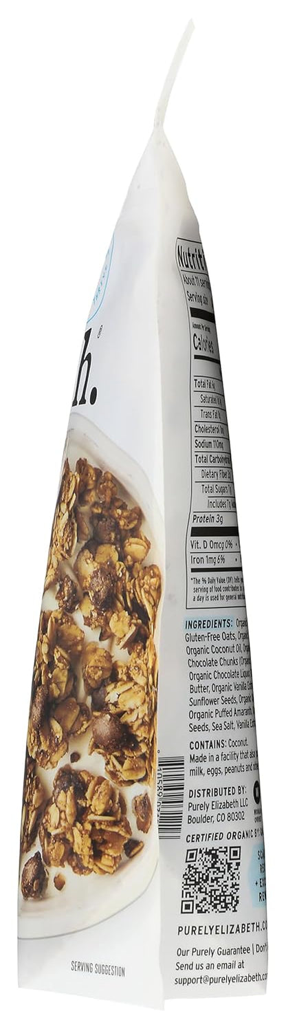 Purely Elizabeth Ancient Grain Vanilla Chocolate Chip Granola – Kid-Safe School Snack for Lunchboxes
