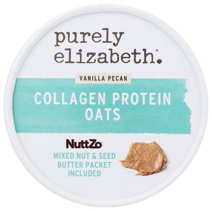 purely elizabeth Vanilla Pecan Collagen Oatmeal – Lightweight Trail Breakfast for Hiking and Camping