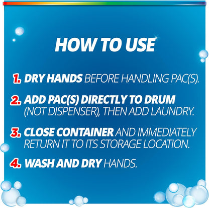 Purex Advanced Oxi + Odor Fighter Laundry Pacs for Bedding and Towels, Calming Fresh Morning Scent Detergent