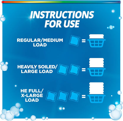 Purex Advanced Oxi + Odor Fighter Laundry Pacs for Bedding and Towels, Calming Fresh Morning Scent Detergent