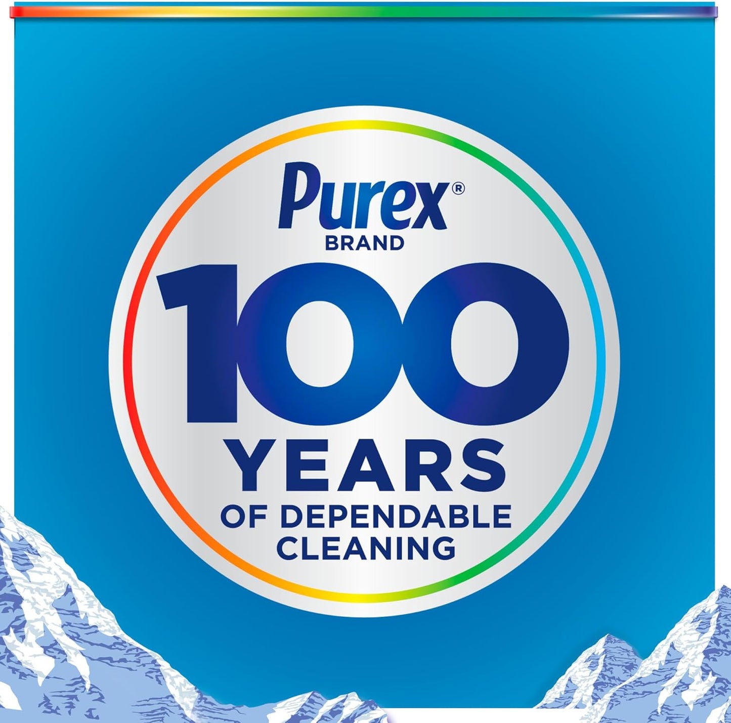 Purex Fresh Mountain Breeze Liquid Laundry Detergent – High-Efficiency Bulk Laundry for Home Office Households and Shared Apartments, 165 Loads
