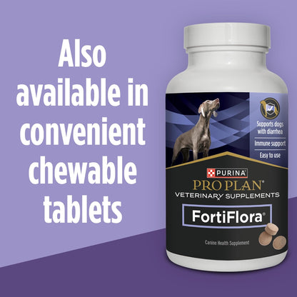Purina Pro Plan FortiFlora Probiotic Supplement for Dogs – At-Home Digestive Care During Meal Prep and Recovery
