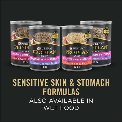 Purina Pro Plan Sensitive Skin and Stomach Dog Food Dry – Premium Adult Salmon & Rice Formula, 30 lb Bag