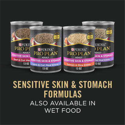 Purina Pro Plan Sensitive Skin and Stomach Small Breed Salmon – Premium Wild-Caught Salmon Recipe for Adult Small Dogs, 4 lb Bag