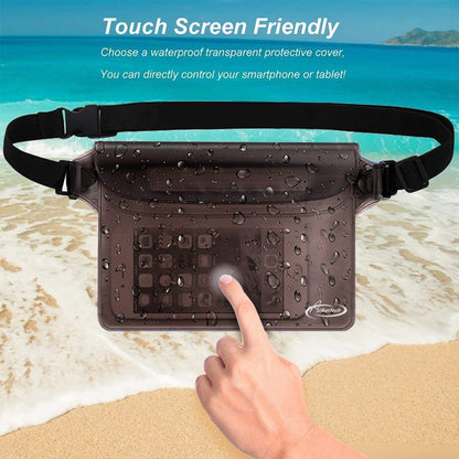 pvc construction with buckle, zipper, and hook-and-loop closure, hand washable