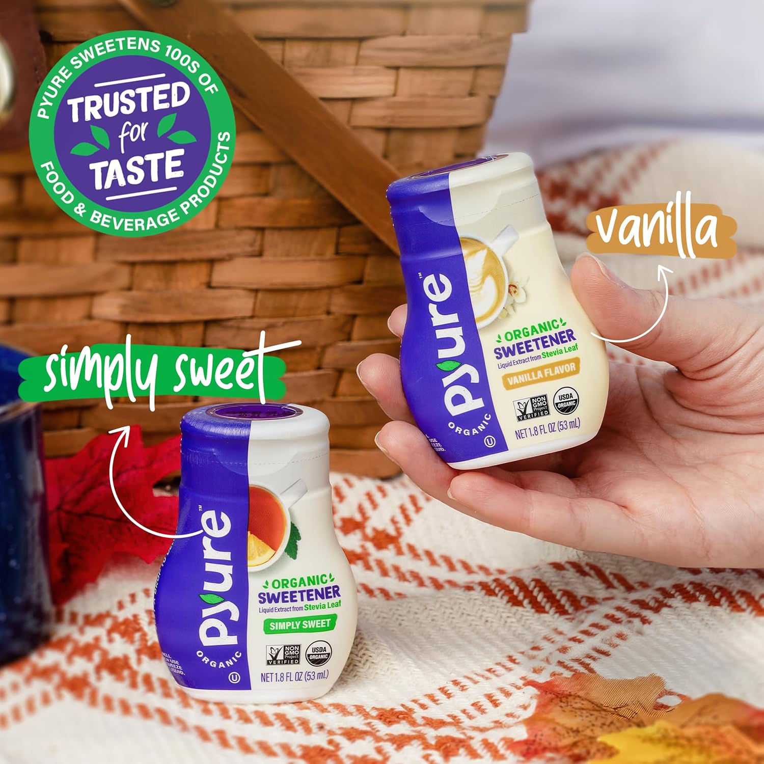 Pyure Organic Liquid Stevia – Sugar Free Sweetener Safe for Diabetics and Low Carb Diets